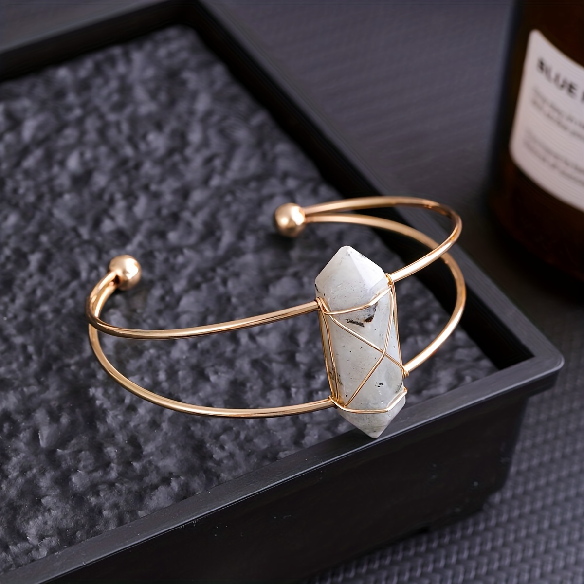 Coordinates Bracelet - Yeevaa 1pc Naturkristall-Edelstein armband mit sechseckiger