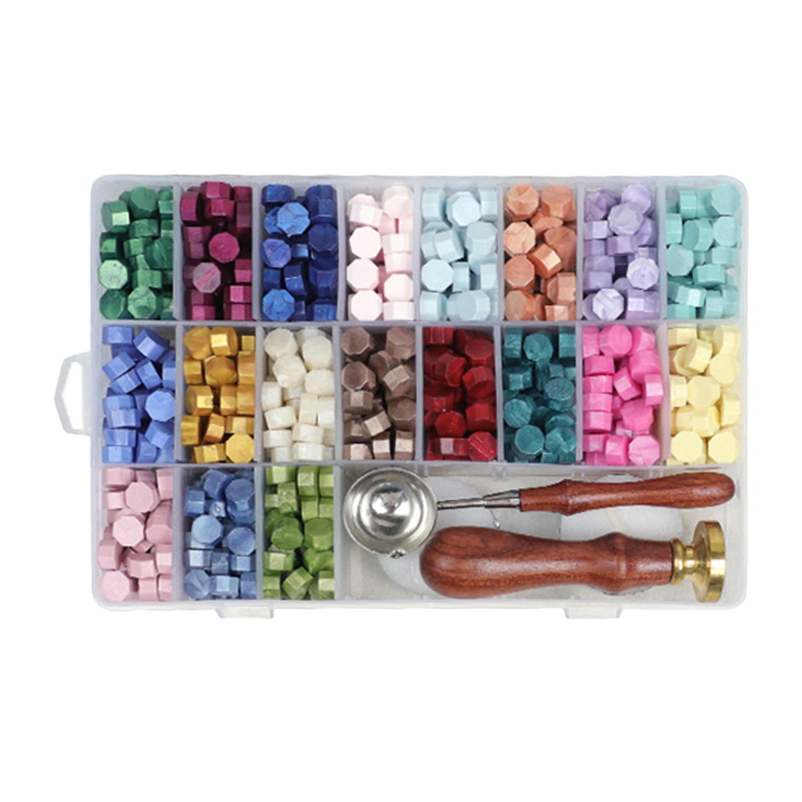 Wax Seal Letter Kit - DIY Wachssiegel-Set mit Siegelwachsperlen für Karten,