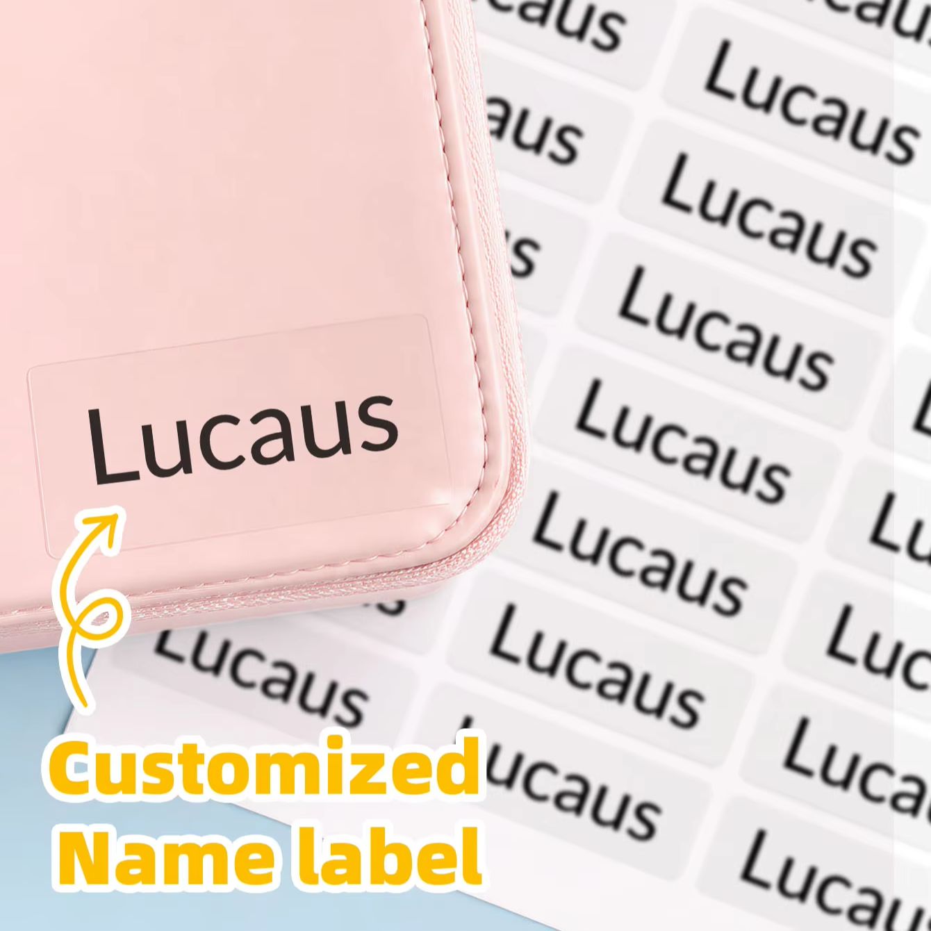 Personalized Name Box - 1–240 Stück personalisierte Namensaufkleber für Koffer,