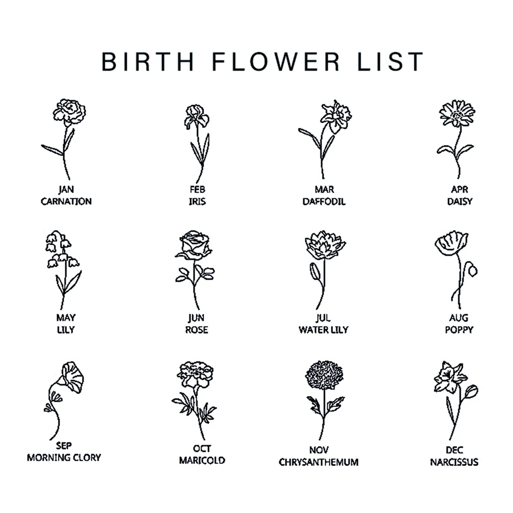 Benutzerdefinierte Geburtsmona – Birth Flower Necklace Bewertung und Preis