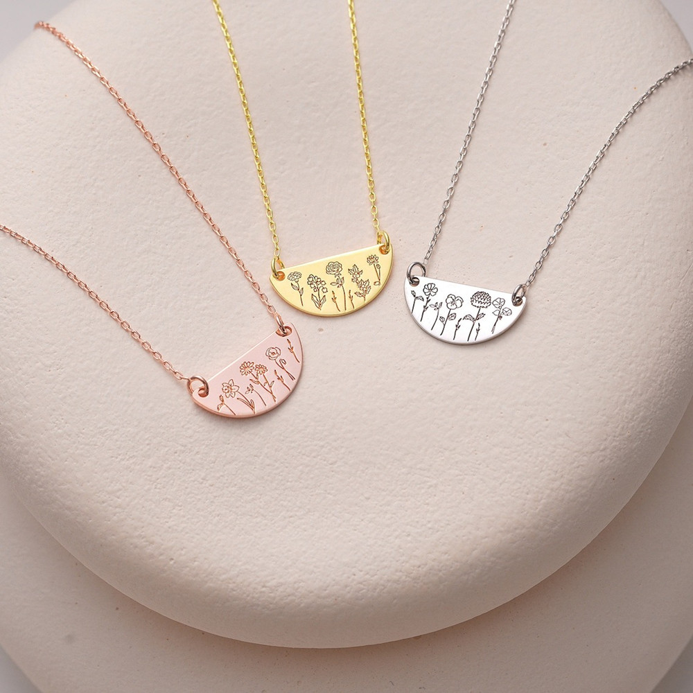 Benutzerdefinierte Geburtsmona – Birth Flower Necklace Bewertung und Preis