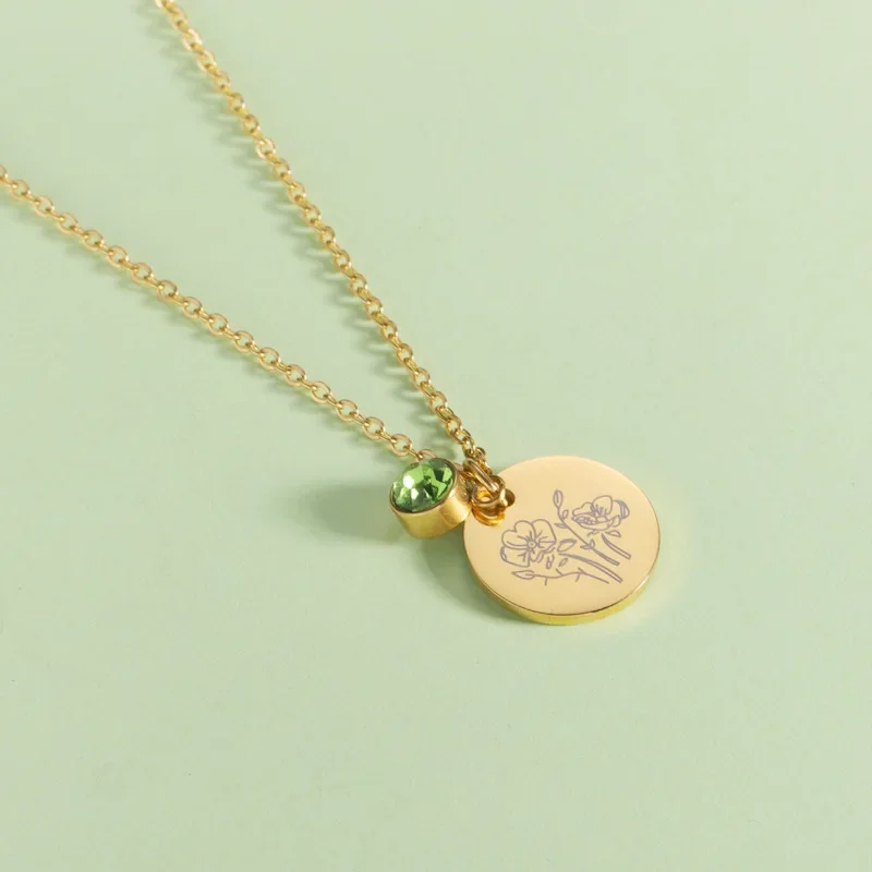 Geburtsmonat Blumen Clipart Bl – Birth Flower Necklace Bewertung und Preis