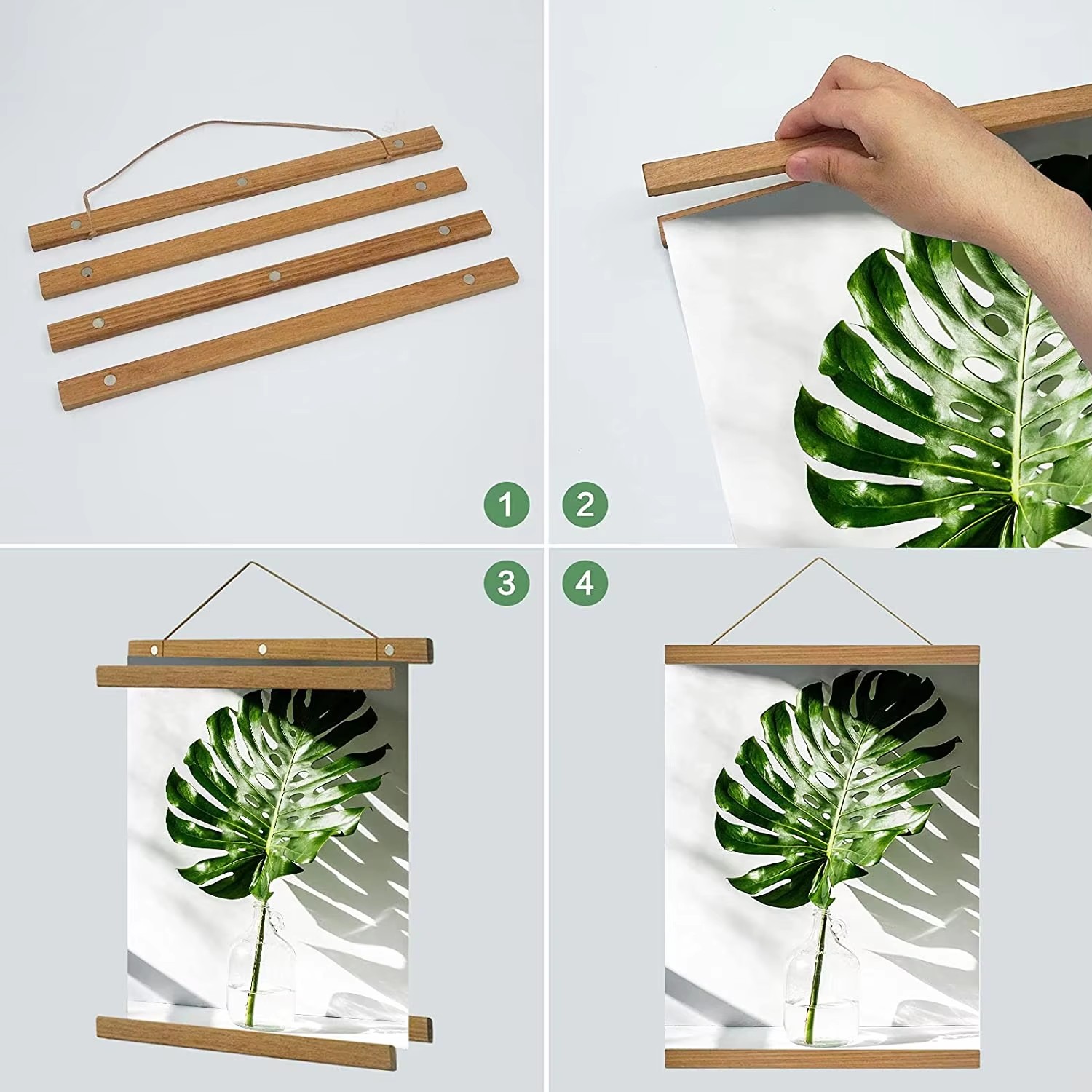 21 30 40 50cm Magnetischer Pos – Engraved Wood Frame Bewertung und Preis