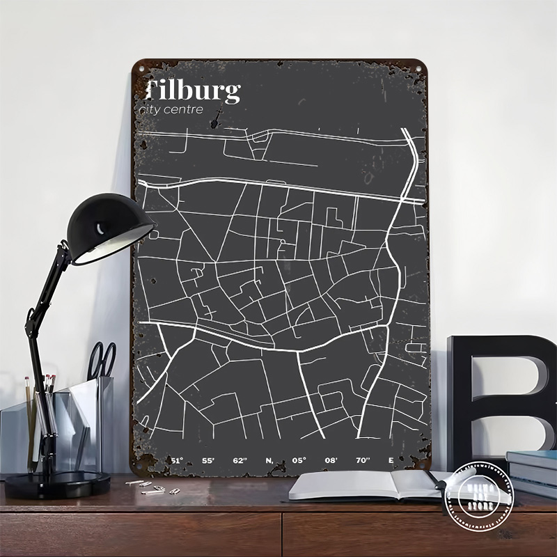 Tilburg Stadtzentrum Karte Ged – Custom Map Poster Bewertung und Preis