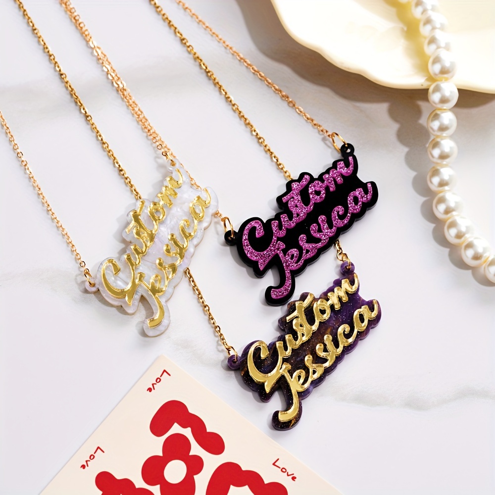 Personalisierte doppellagige A – Name Necklace Custom Bewertung und Preis