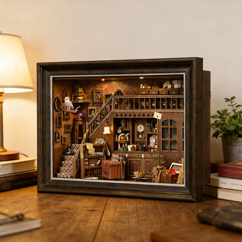 DIY 3D Holz-Buchnischen-Set Mi – Engraved Wood Frame Bewertung und Preis