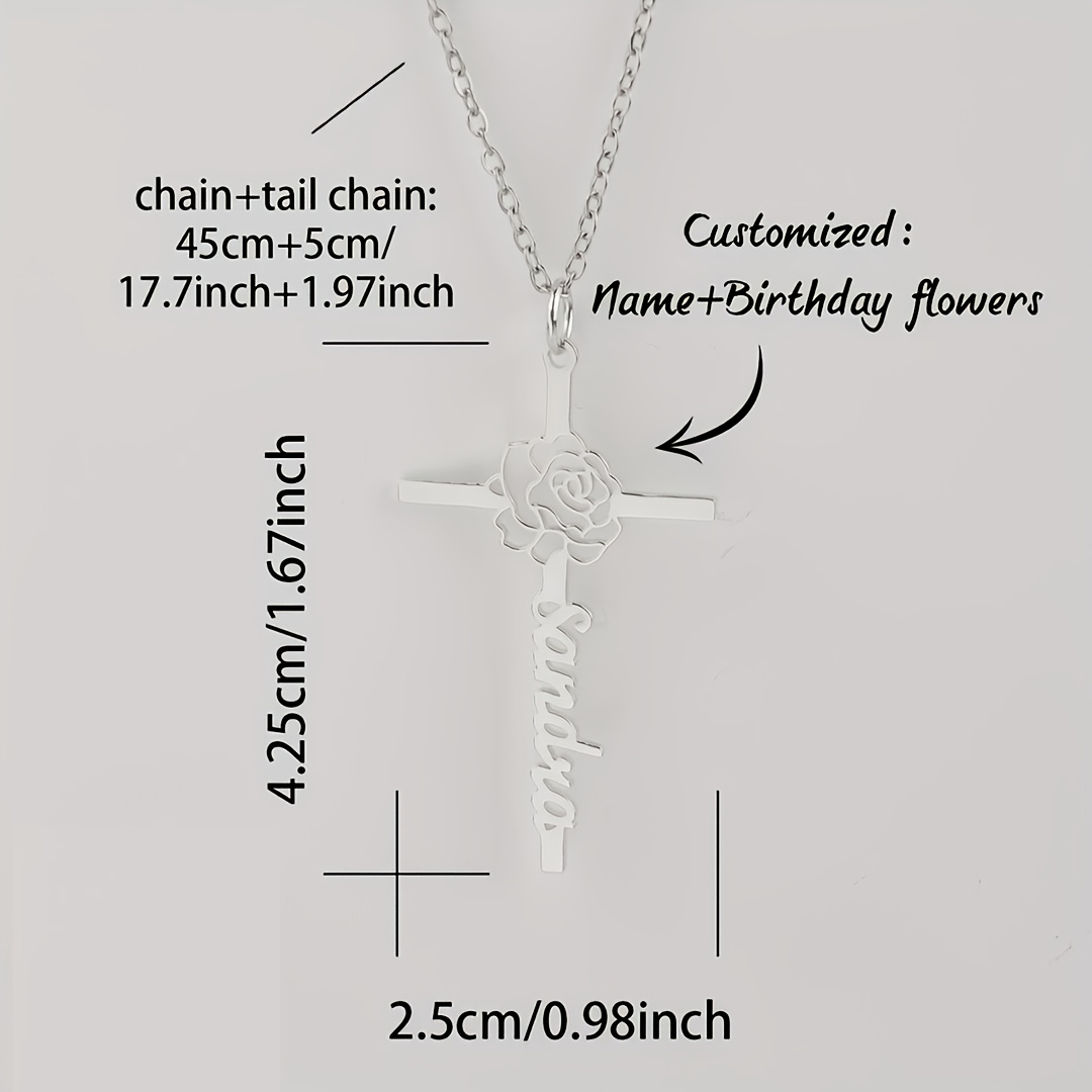Personalisierte Geburtsblumen- – Birth Flower Necklace Bewertung und Preis