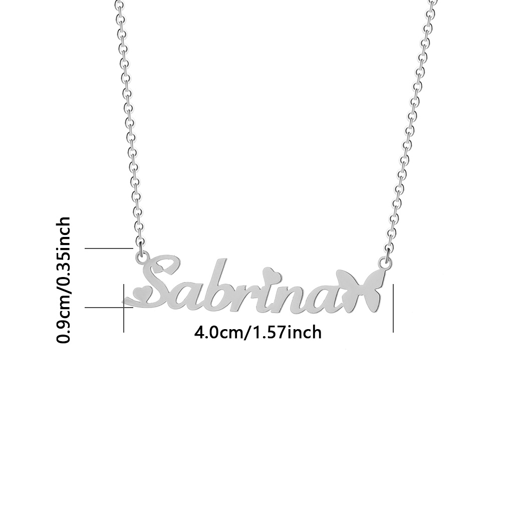 1 Stück personalisierte Schmet – Name Necklace Custom Bewertung und Preis