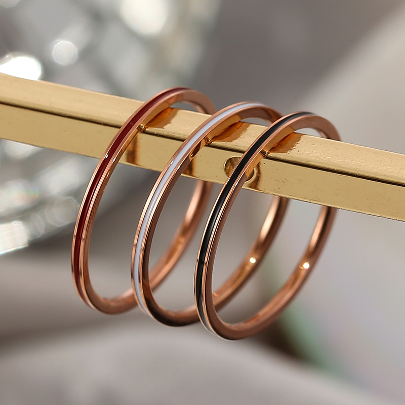 Titan Stahl Rose Gold Farbe 1m – Initial Ring Custom Bewertung und Preis