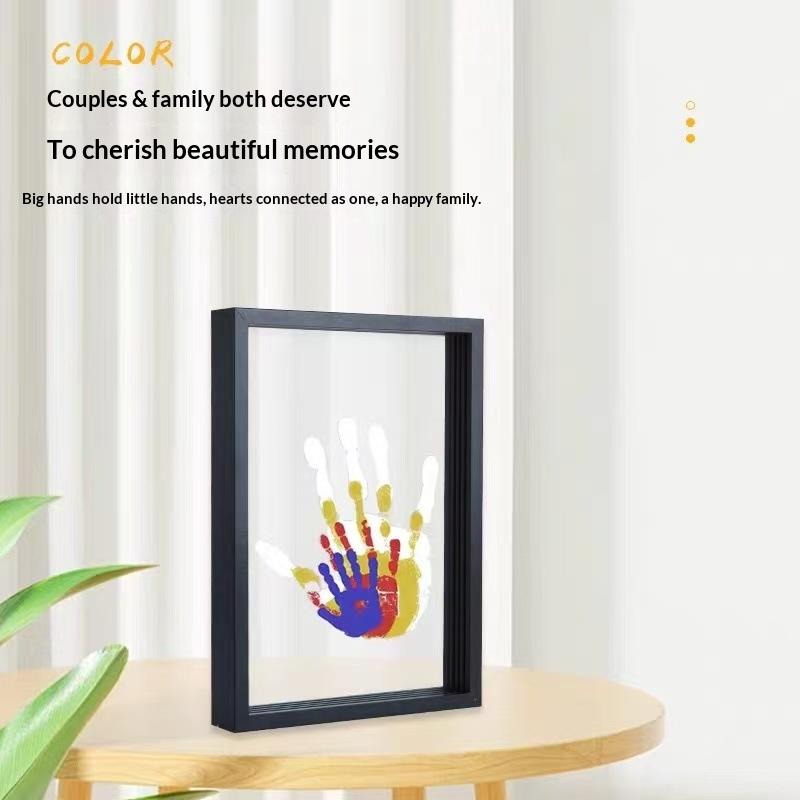 Neues 1er-Set Familien-Handabd – Engraved Wood Frame Bewertung und Preis