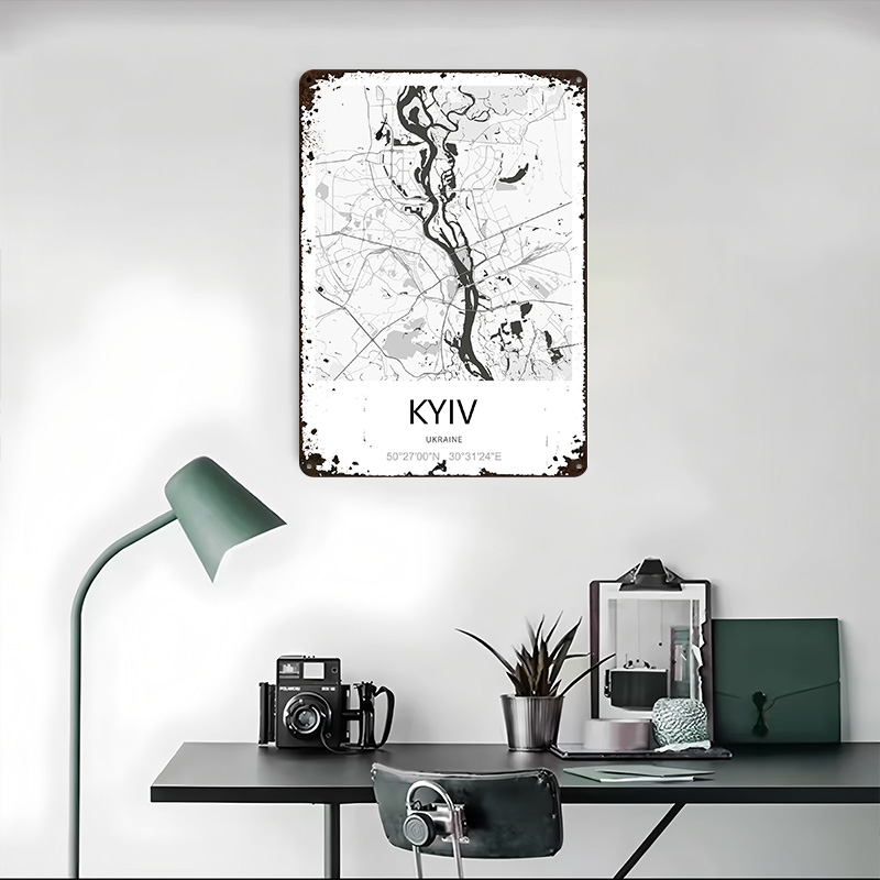 Kiew Stadtplan Gedrucktes Post – Custom Map Poster Bewertung und Preis