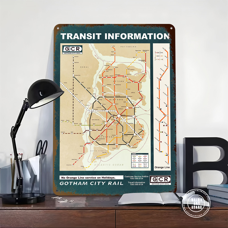 Gotham Stadtplan, gedrucktes P – Custom Map Poster Bewertung und Preis