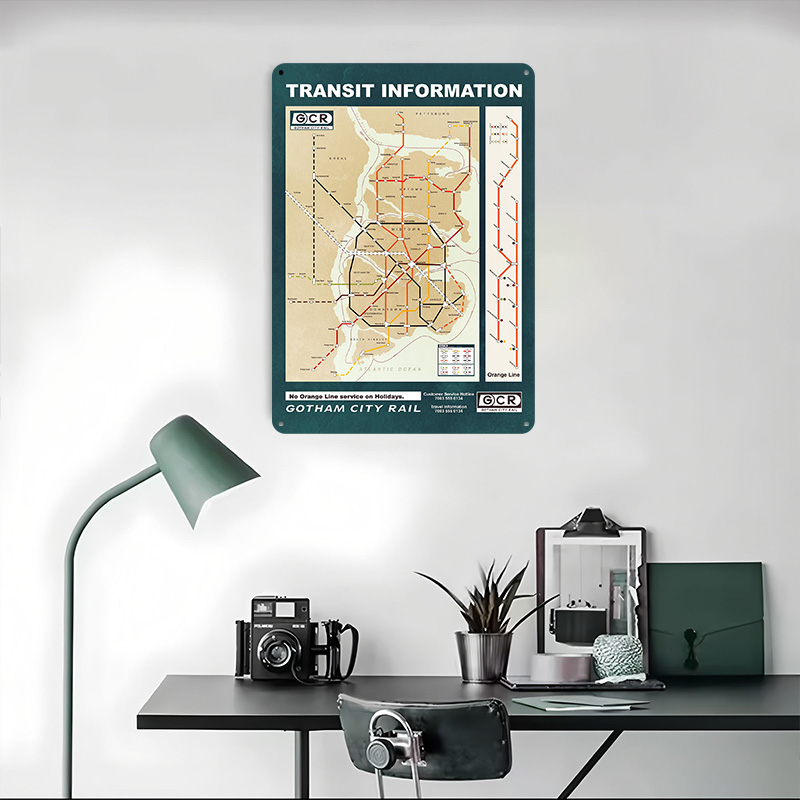 Gotham Stadtplan, gedrucktes P – Custom Map Poster Bewertung und Preis