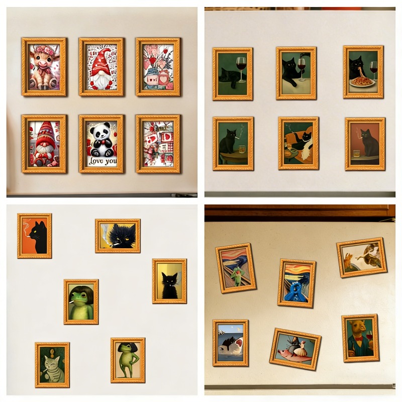 6-teiliges Set Holz-Kühlschran – Engraved Wood Frame Bewertung und Preis