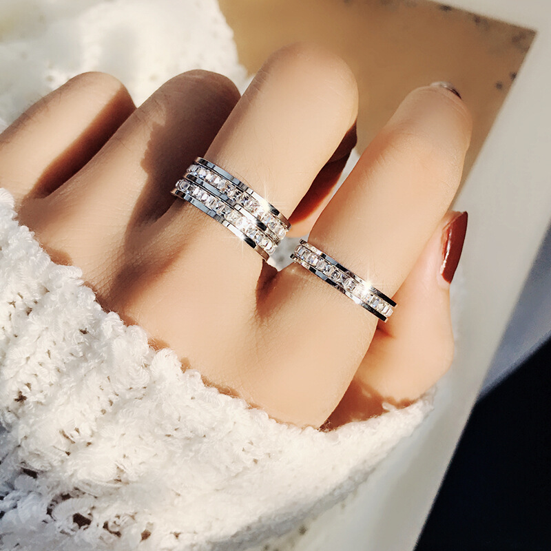 Luxus Rose Gold Farbe Einzigen – Initial Ring Custom Bewertung und Preis