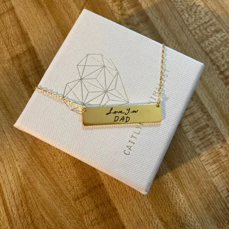 Benutzer definierte Handschrif – Handwriting Necklace Bar Bewertung und Preis