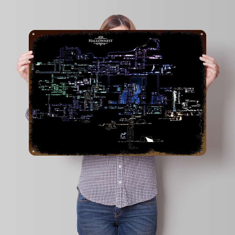 Hollow Knight Hallownest Karte – Custom Map Poster Bewertung und Preis
