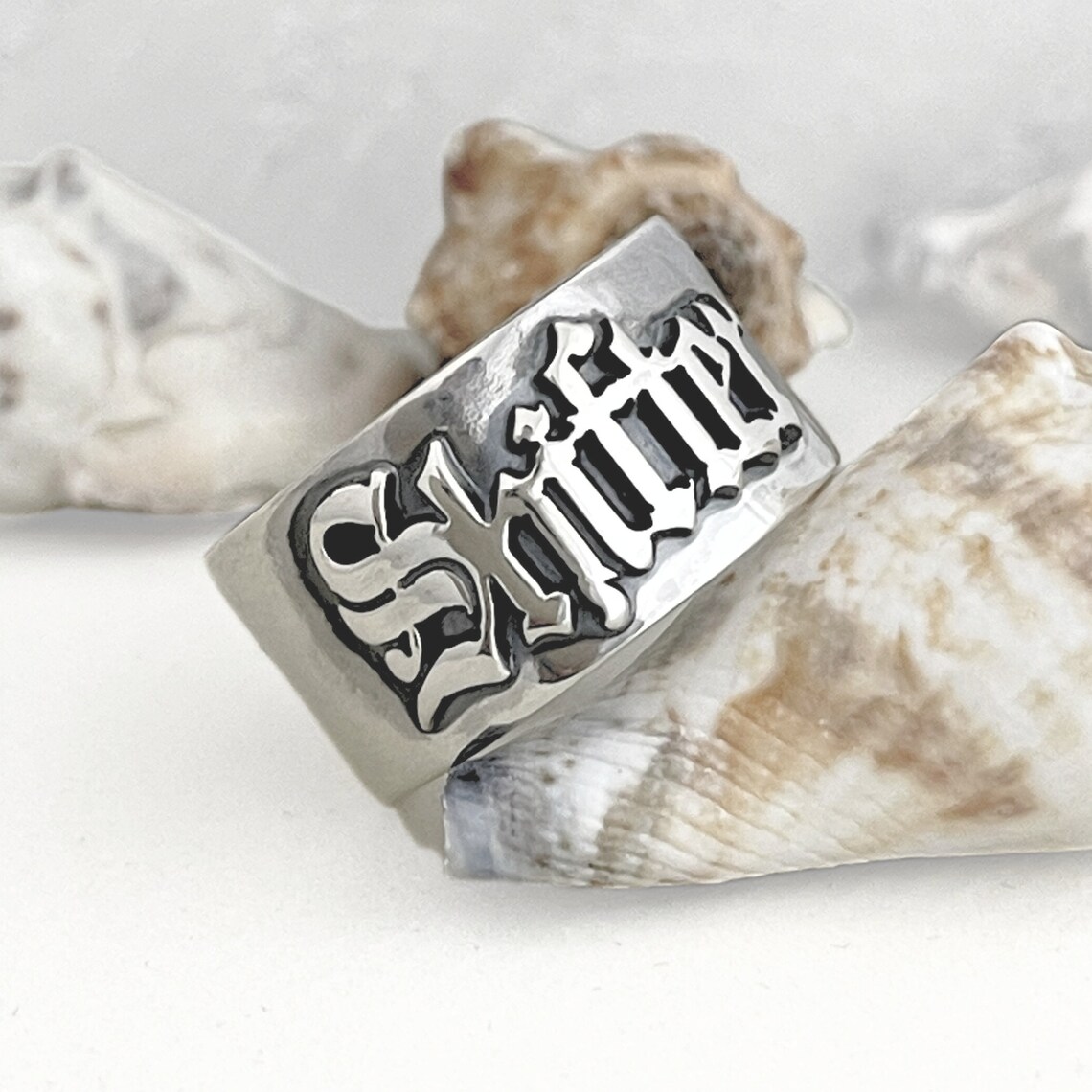 12MM Herren Gothic Ringe perso – Initial Ring Custom Bewertung und Preis