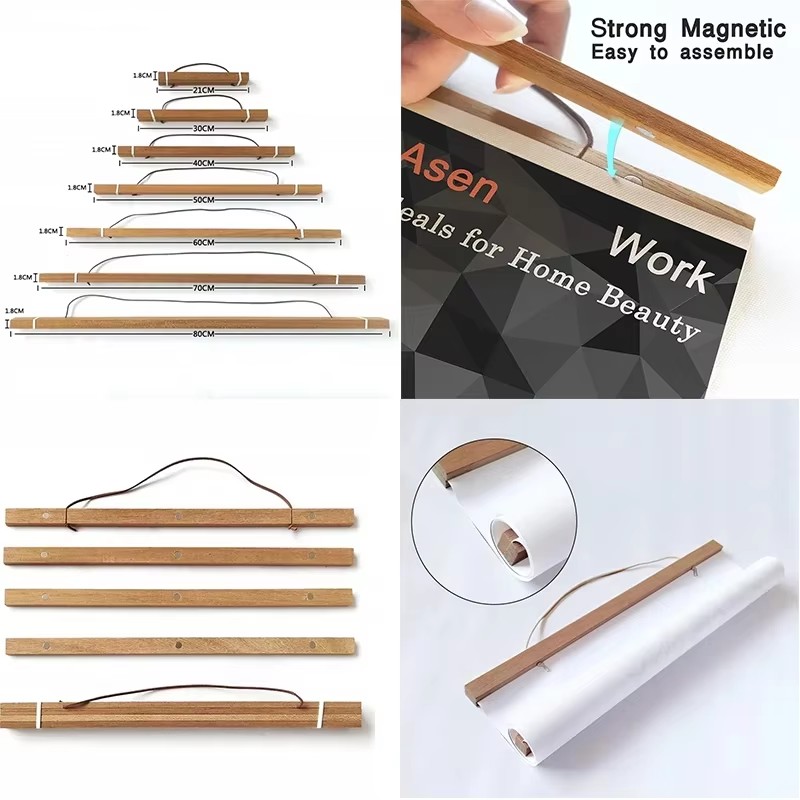 21–90 cm magnetische hölzerne  – Engraved Wood Frame Bewertung und Preis